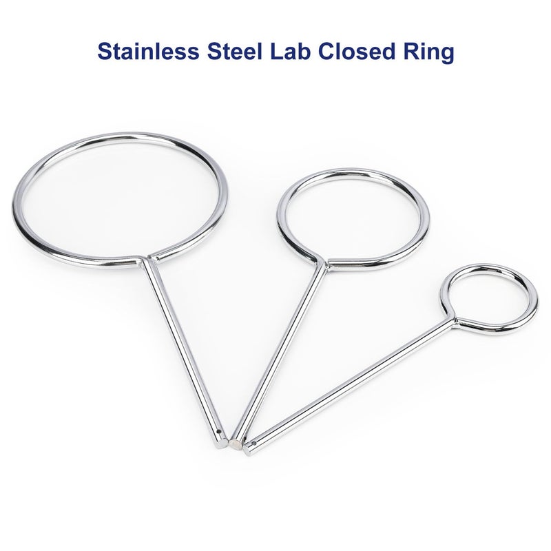 Labasics Support Retort Ring, Chrome-Plated Lab Support Ring Closed Extension Ring for Laboratory Experiment, Sturdy Corrosion Resistant, O.D. 60 mm I.D. 45 mm - Image 2